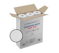 IMBALLAGGI 2000 - Rotolo Carta Lettino Massaggio, 3 Pezzi 60 cm x 75M in 100% Cellulosa, 1x3 Rotoli Carta Lettino Estetista Assorbenti - Lenzuolini Medici per Terapie, Lenzuolino Igienico Monouso