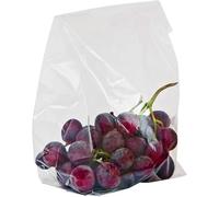 IMBALLAGGI 2000 - Sacchetti Trasparenti per Alimenti in Polietilene, 100 pezzi 20+10x40 cm, Buste Impermeabili Ideali per Cibo e Oggetti, Resistenti e Antipolvere, con certificazione MOCA.