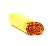 SACCHI SPAZZATURA RACCOLTA DIFFERENZIATA RIFIUTI IN PLASTICA PE-LD COLORE GIALLO Cm 52x65 (35 litri) - SCATOLA DA 200 SACCHETTI