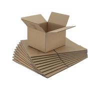 IMBALLAGGI 2000 - Scatole Trasloco a Onda Singola 23x20x15, Pack da 10 Scatole Cartone Resistenti e Durevoli, Scatoloni per Trasloco e Spedizioni - Cartoni per Traslochi, Imballaggio e Deposito