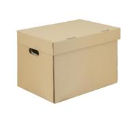 IMBALLAGGI 2000- Scatole Trasloco, Scatole Cartone con Coperchio 40x30x30 1 Pz, 100%Eco Doppio Strato Rinforzato Armadio, Archivio, Documenti Porta Oggetti - Scatoloni con Manici Portaoggetti Fino 5kg