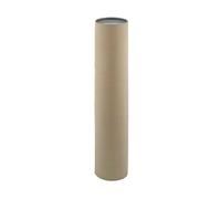 IMBALLAGGI 2000 - Set di 10 Tubi di Cartone Premium con Tappi in Plastica, 70cm x 10cm- Perfetti per Imballaggi Sicuri e Servizi Postali Espressi