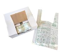 IMBALLAGGI 2000 - Shopper Biodegradabili 23x40 cm - 3 Confezioni da 500 Sacchetti con Manici (1500 sacchetti) - Utilizzate come Buste Compostabili