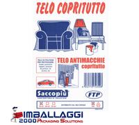 IMBALLAGGI 2000 - TELO COPRITUTTO MT 4X4 POLIETILENE ANTIMACCHIA NAYLON
