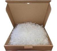 IMBALLAGGI 2000 - Truciolo Polipropilene biodegradabile Trasparente per Imballaggi, Paglia sintetica per Cesti natalizi e per Confezioni Regalo, Paglietta decorativa per pacchi (15 kg)