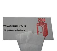 IMBALLAGGI ALIMENTARI Pezzi 8000 TOVAGLIOLI di CELLULOSA per Dispenser CM 17X17 Paper Cellulose