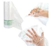 IMBALLAGGI ALIMENTARI PZ 500 Guanti PALMATI HDPE in Rotolo 23 X 28 Trasparenti Ideali per REPARTI di ORTOFRUTTA, PANIFICI, PIZZERIE ETC.