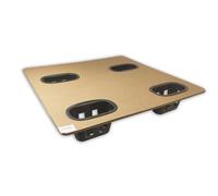 Imballaggi Point - Pallett in cartone ondulato 60 x 80 cm con Piedi in Plastica, Pallet Export Leggero, Alternativa Ecologica al Legno, Esente ISPM15, per Spedizioni Internazionali - Set da 3