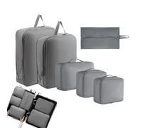 Imballaggio a compressione da viaggio - 6 pezzi borsa di stoccaggio traspirante | Organizer di borse da viaggio per bagagli - per uomini donne ragazze