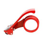 Imballaggio con distributore Dispenser for nastro adesivo in metallo da 60 mm, sigillatrice for cartoni, taglierina for nastro adesivo, multicolore, 165x68x87 mm(Red)