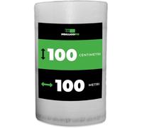 ImballaggiPer Rotolo Pluriball 100cm x 100mt - 50gr/mq Rinforzato con HD - Bubble Wrap Professionale per Spedizioni, Traslochi e Imballaggio Oggetti Fragili