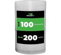 ImballaggiPer Rotolo Pluriball 100cm x 200mt - 50gr/mq Rinforzato con HD - Bubble Wrap Professionale per Spedizioni, Traslochi e Imballaggio Oggetti Fragili