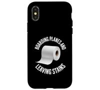 Imbarco aerei lasciare macchie divertente viaggio in aviazione Custodia per iPhone X/XS