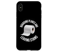 Imbarco aerei lasciare macchie divertente viaggio in aviazione Custodia per iPhone XS Max