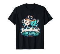 Imbattiibili Dopo Il caffè Cartoon Maglietta