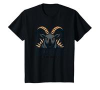 Imbattuto dalla Nascita RAM Strength Motto Maglietta, Bambini, Nero, 2 Anni