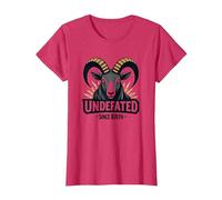 Imbattuto dalla Nascita RAM Strength Motto Maglietta, Donna, Rosso mélange, 3XL