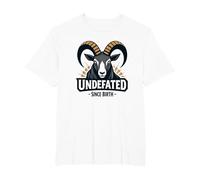 Imbattuto dalla Nascita RAM Strength Motto Maglietta, Uomo Taglie Grandi, Bianco, 3X Tall