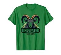 Imbattuto dalla Nascita RAM Strength Motto Maglietta, Uomo, Verde Mela, S