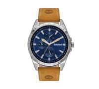 imberland Boxbourough Men's Watch TBL15909JYS03AS - Silver-Tone Case, Blue Dial, Interchangeable Brown and Beige Leather Straps