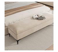 Imbottito Camera da Letto Panca Pouf portaoggetti, Panca portaoggetti for la fine del letto della camera da letto, Poggiapiedi ottomano con contenitori portaoggetti, Pouf con contenitore for soggiorno