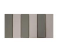Imbottitura da parete anti-collisione, 6 pezzi, 60 x 20 cm, imbottitura da parete per cameretta dei bambini, per home theater, uffici, studi di registrazione (grigio gark + grigio chiaro)