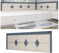 Imbottitura da parete anti-collisione, pannelli da parete morbidi e autoadesivi, cuscinetti sicuri, per la decorazione dello sfondo della stanza (colore 1, 50 x 50 cm x 6 pezzi)