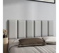 Imbottitura da parete anti-collisione per bambini, pannelli da parete imbottiti per testiera, pannello da parete 3D, tatami, protezione per stanza dei giochi, grigio, 20 x 40 cm, 3 pezzi