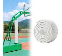 Imbottitura del Palo Imbottitura per Pali da Esterno Completamente Rivestita, Imbottitura Autoadesiva per Pali da Garage Quadrati e Rotondi, Cuscino per Colonna da Interrare(White,10pcs)