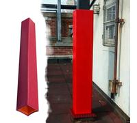 Imbottitura del Palo Imbottitura per Palo Quadrato Avvolgente in Schiuma per Esterno, Protettore 6 ft per Sport/Garage/Pali Tenda/Supporto Sacco Da Boxe/Protezione(Red,12"x12" (30x30cm))