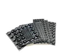 Imbottitura For Paraurti Compatibile Con Le Parti Del Mobile | Paraurti In Gomma Autoadesiva Nera. Design Antiscivolo E Ammortizzante.(4.8x2.2mm 100pieces)