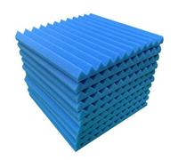 Imbottitura in schiuma fonoassorbente per studio musicale, confezione da 10 pannelli acustici triangolari, pannelli acustici su entrambi i lati, cunei in schiuma ignifuga, per studi di registrazione,