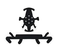 Imbottitura interna in polistirene espanso KASK per casco al plasma, nera