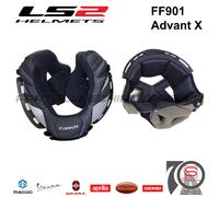 Imbottitura Interna Interno Liner Casco Modulare Apribile LS2 FF901 Advant X ...