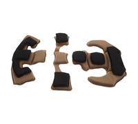 Imbottitura Interna per Casco, Kit Sostituzione Flanella e Spugna Khaki | Rivestimento Interno, Montaggio Semplice, Comfort Protettivo, Uso Versatile, Accessori per Elmetto, Ricambio