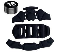 Imbottitura Interna per Casco Tattico, Realizzata in Schiuma ad Alta Densità di Livello Militare per la Protezione Dagli Impatti, Traspirante e Confortevole.(Black)