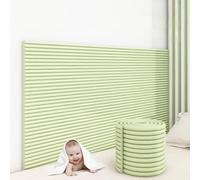 Imbottitura murale anticollisione Verde 3D - Cuscini autoadesivi Spessi 0,8'' per Sala Giochi per Bambini, Camera da Letto, cameretta dei Bambini e Altro - Pannelli in Schiuma Fai da Te stac