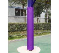 Imbottitura Pali Basket Imbottitura per Palo Tondo da Esterno, Imbottitura di Sicurezza per Pali Tondi da 6 a 20 cm, Cuscino Avvolgente per Colonna con Chiusura a Scatto(Purple,Dia 5.5in(14cm) Pole)