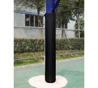 Imbottitura Pali Basket Imbottitura per Palo Tondo da Esterno, Imbottitura di Sicurezza per Pali Tondi da 6 a 20 cm, Cuscino Avvolgente per Colonna con Chiusura a Scatto(Black,Dia 6in(15.2cm) Pole)