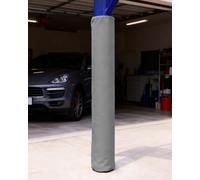 Imbottitura Pali Basket Imbottitura per Palo Tondo da Esterno, Imbottitura di Sicurezza per Pali Tondi da 6 a 20 cm, Cuscino Avvolgente per Colonna con Chiusura a Scatto(Gray,Dia 2.5in(6.4cm) Pole)