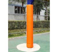 Imbottitura Pali Basket Imbottitura per Palo Tondo da Esterno, Imbottitura di Sicurezza per Pali Tondi da 6 a 20 cm, Cuscino Avvolgente per Colonna con Chiusura a Scatto(Orange,Dia 3in(7.6cm) Pole)