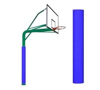 Imbottitura per bastoni da basket, design avvolgente, protezione per tutte le stagioni per campi da esterno e parcheggi