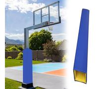 Imbottitura per canestro da basket da 182,9 cm, per auto, alberi e colonne, adatta per pali di diametro da 5,1 a 30,5 cm (blu, 20 x 20 cm)