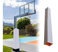 Imbottitura per canestro da basket da 182,9 cm, protezione premium per bastoni, alberi e colonne, adatto per diametro da 5,1 cm a 30,5 cm, schiuma bianca resistente, 15 x 15 cm