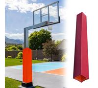 Imbottitura per canestro da basket da 182,9 cm, protezione resistente per bastoni, alberi e colonne, adatta a diametro da 5,1 cm a 30,5 cm, rosso, 15 x 15 cm
