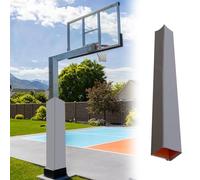 Imbottitura per canestro da basket da 183,5 cm, resistente, per bastoni, alberi e colonne, adatto per diametro da 30,5 cm a 5,1 cm, grigio, 30 x 30 cm, ideale per allenamento e protezione parcheggio