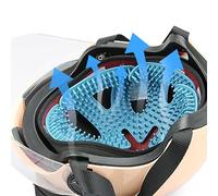 Imbottitura per caschi da moto - Caschi di raffreddamento flessibili Fodera interna per caschi, pratica imbottitura per caschi protettivi, accessori per caschi da moto