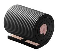 Imbottitura per lettino per lati 79 x 8 cm, autoadesiva ispessita, paracolpi per lettino, pannelli da parete imbottiti e imbottiti in 3D, per tavolo da parete, armadietto, scrivania, nero|Protezioni