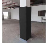 Imbottitura per Palo da Basket Copertura per Colonna di Supporto per Basamento, 30x30 24x24 20x20 15x15 cm, Imbottitura Protettiva Resistente per Palo, Tappetino Anticollisione(Black,3.5"x3.5"/9x9cm)