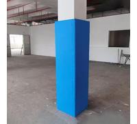 Imbottitura per Palo da Basket Copertura per Colonna di Supporto per Basamento, 30x30 24x24 20x20 15x15 cm, Imbottitura Protettiva Resistente per Palo, Tappetino Anticollisione(Blue,3.5"x3.5"/9x9cm)